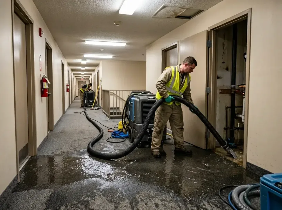 multi-unit-apartment-hallway-f-005 — frequently asked questions, Emergency Burst Pipe Water Extraction & Removal in The Vill…